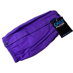 NWT Vintage Chill Factor Calf Leg Warmer Reversible Aqua & Purple Winter Access.